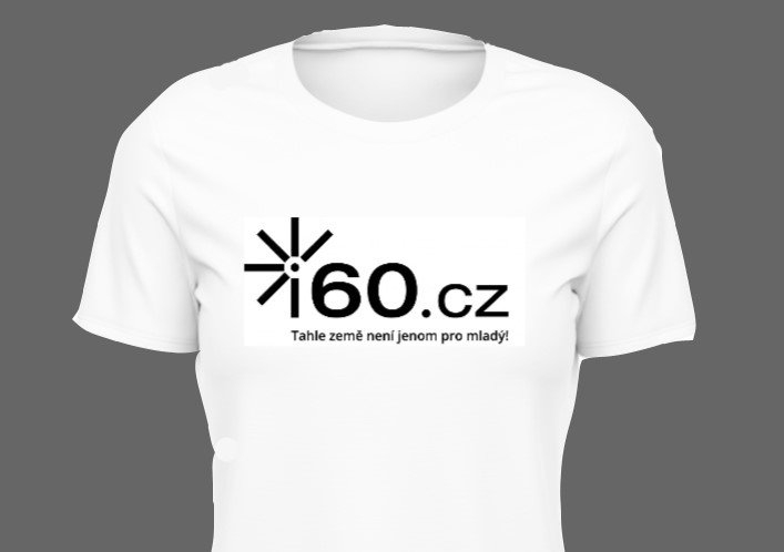 Tričko bílé s logem i60