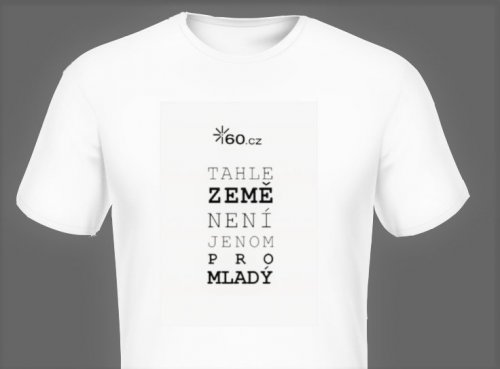 Tričko bílé i60 s nápisem